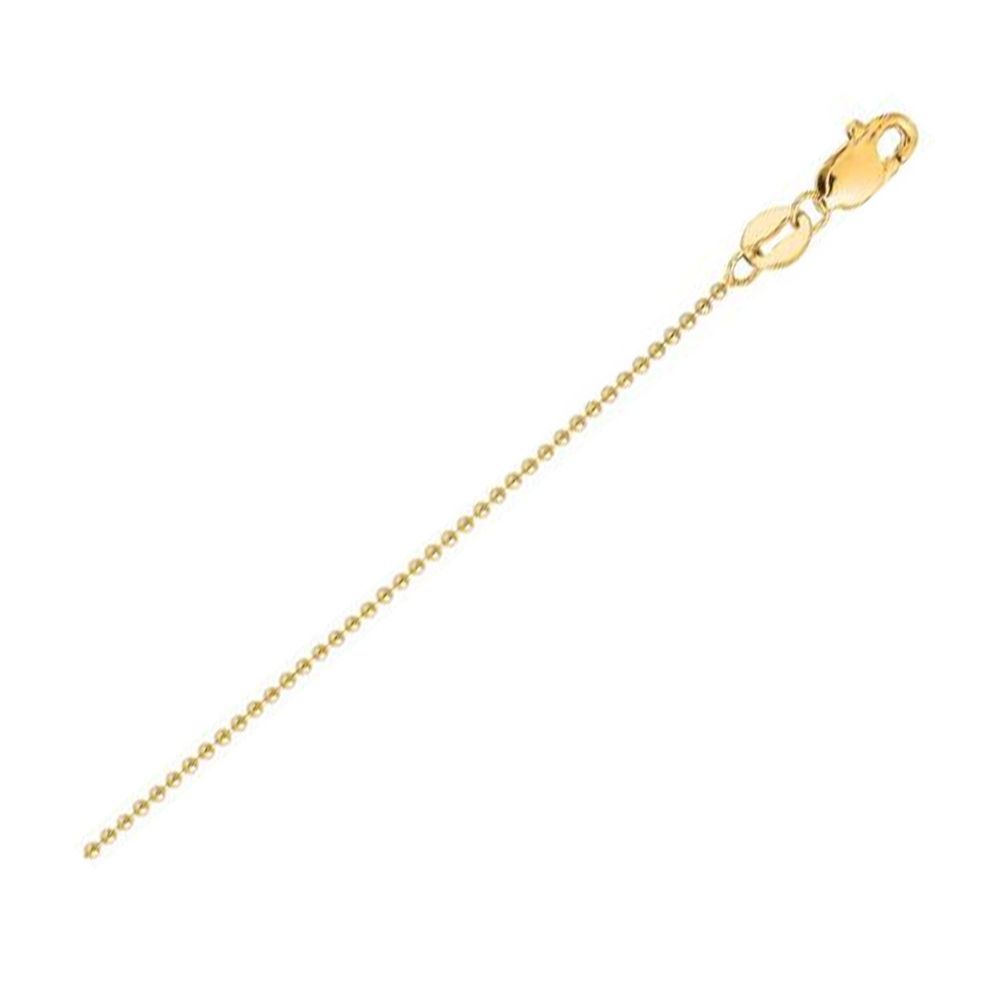 18k Yellow Gold Bead Chain (2.50 mm) - Grocery