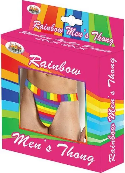 Rainbow Men's Thong One Size - Grocery