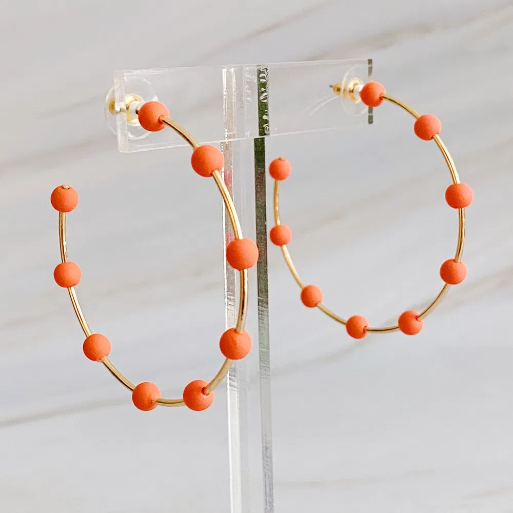 Games On Cloud Nine Hoop Earrings - Grocery