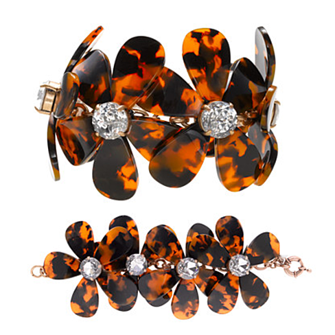 Flowers in Bloom - Our Tortoise Shell Color Bracelet to match the Necklace - Grocery