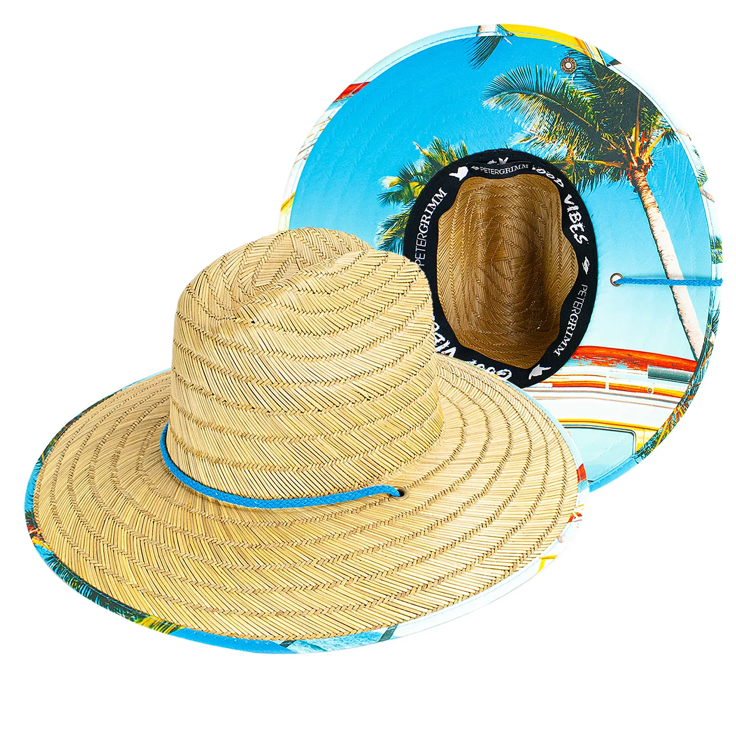 Off Coast Rye Straw Lifeguard Hat - Grocery
