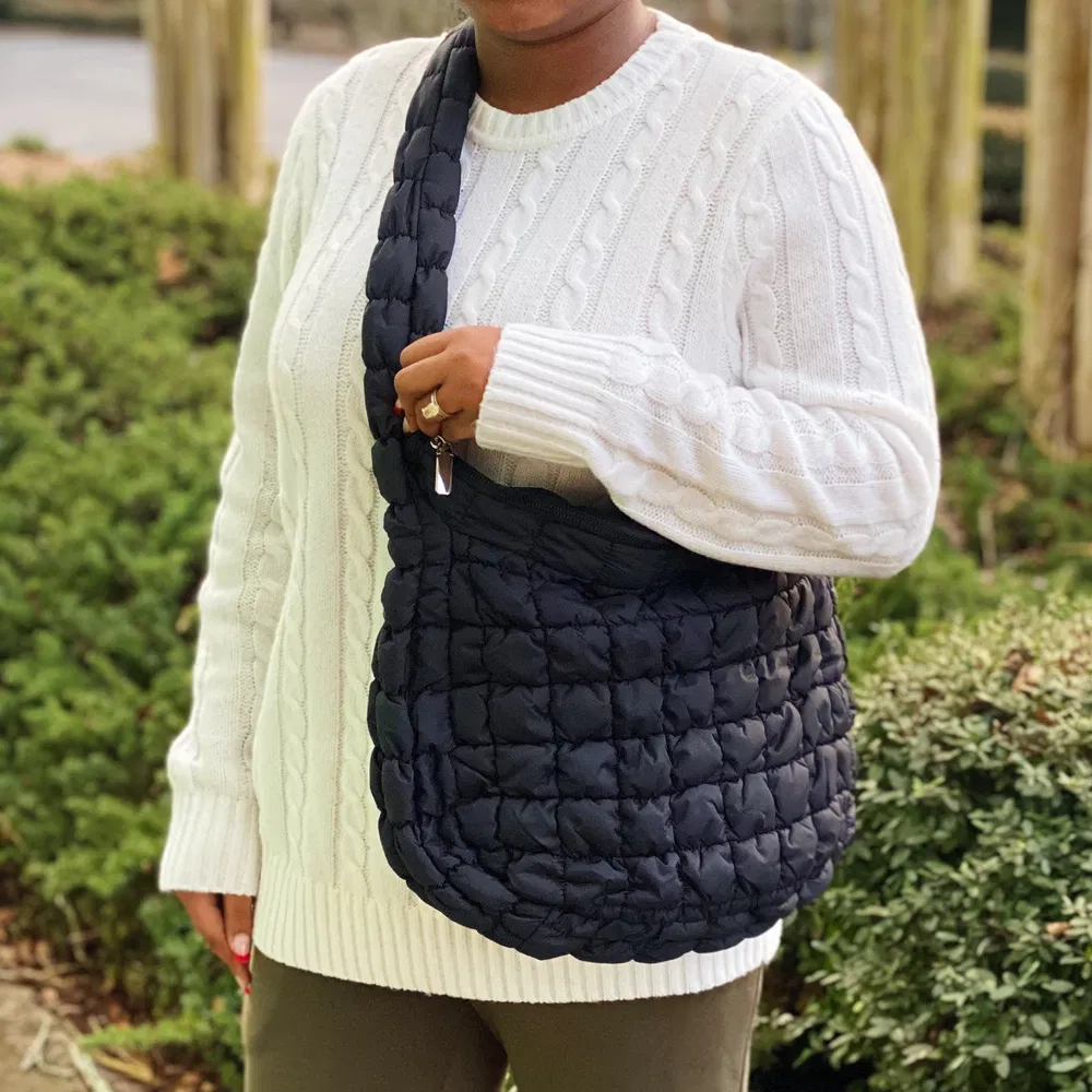 Carry All Quilted Cross Body Bag - Grocery