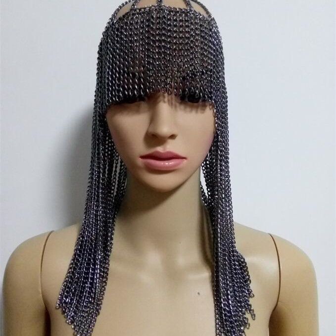 Dome Pendant Mask Head Chain Jewelry - Grocery