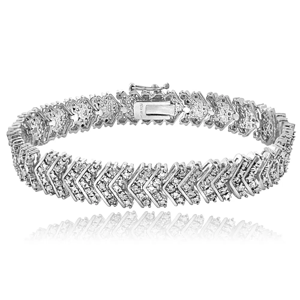 1 Carat Diamond Chevron Bracelet - Grocery