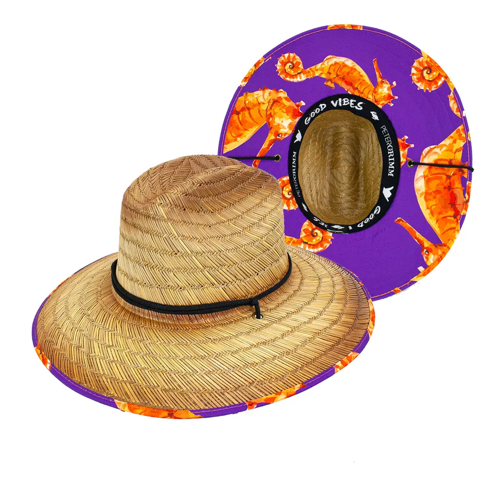 Seahorse Junior Straw Lifeguard Hat - Grocery