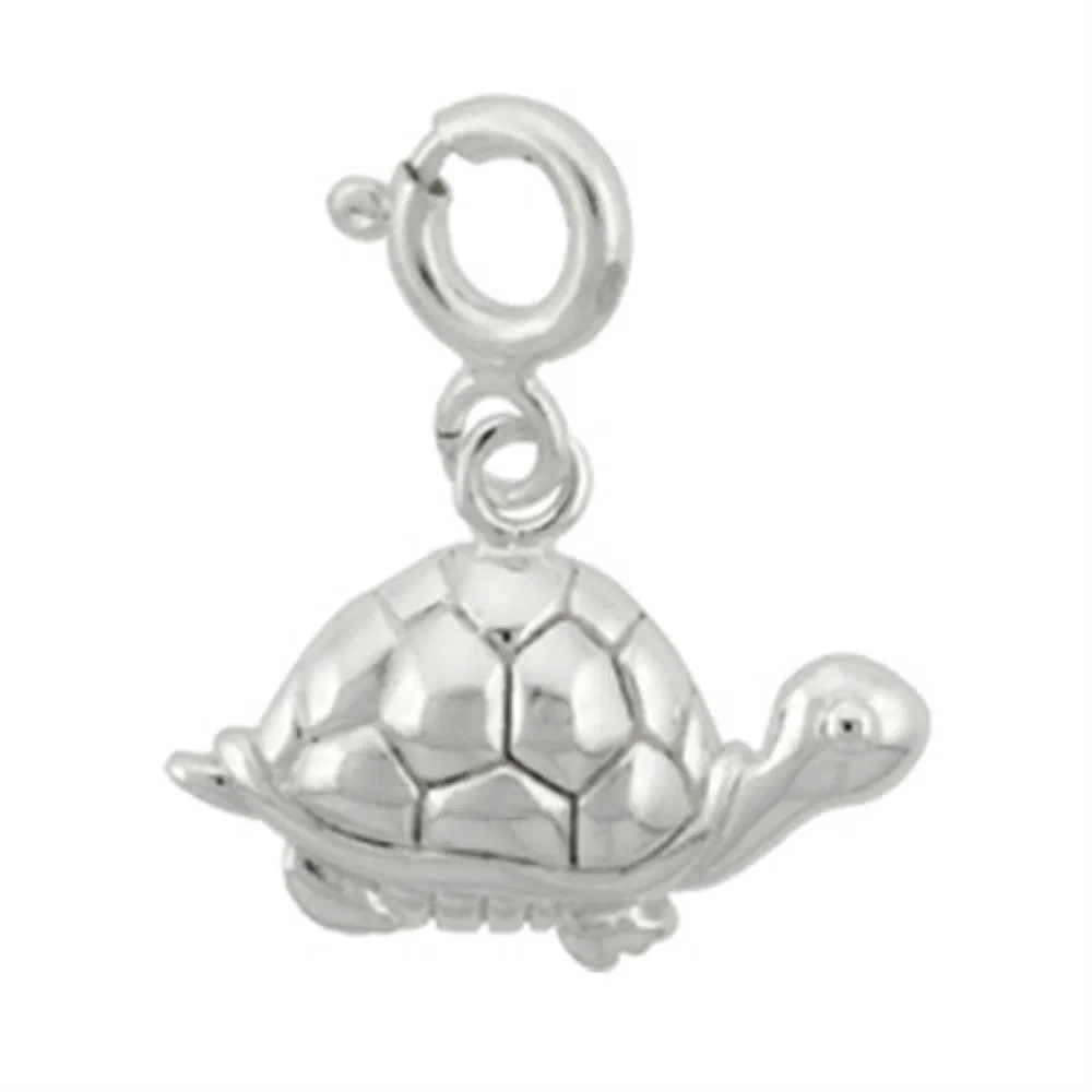 Sterling Silver Animal Turtle Charm - Grocery