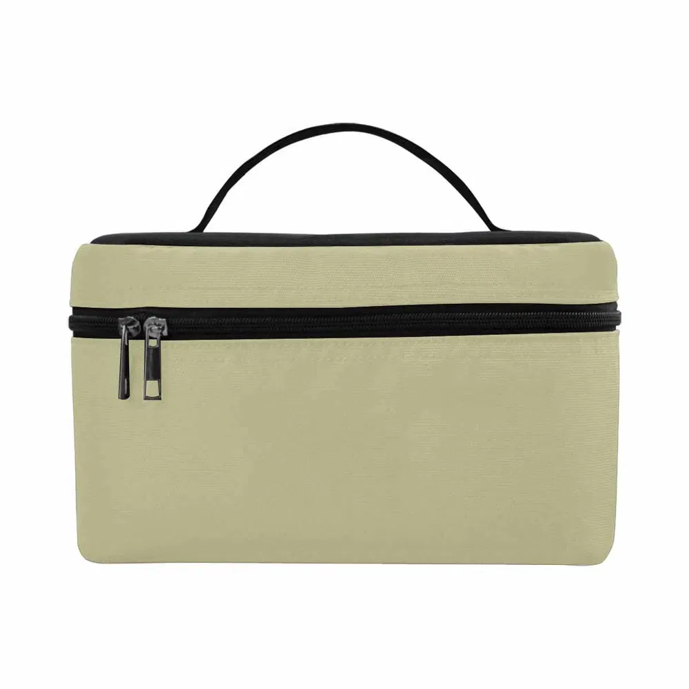 Cosmetic Bag, Sage Green Travel Case - Grocery