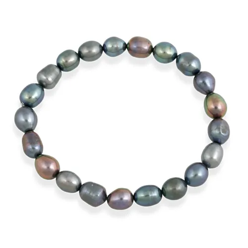Baroque Freshwater Cultured Peacock Pearl Bracelet - Grocery