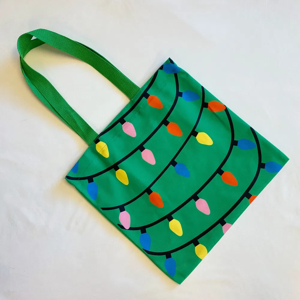 Light Up The Joy Canvas Tote - Grocery