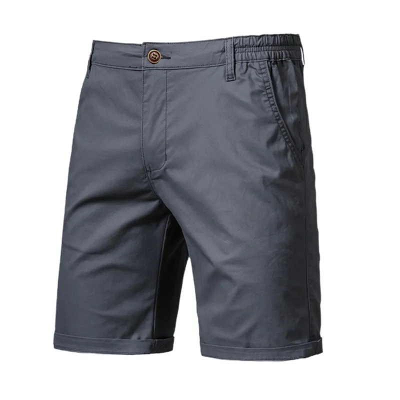 Men's Shorts Casual Classic Summer Beach Shorts with Elastic Waist and Pockets - Grocery