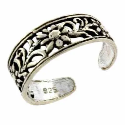 Sterling Silver Sunflower Toe Ring - Grocery