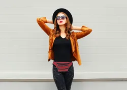 Colorful Leather Waist Pouch-Assorted Colors - Grocery