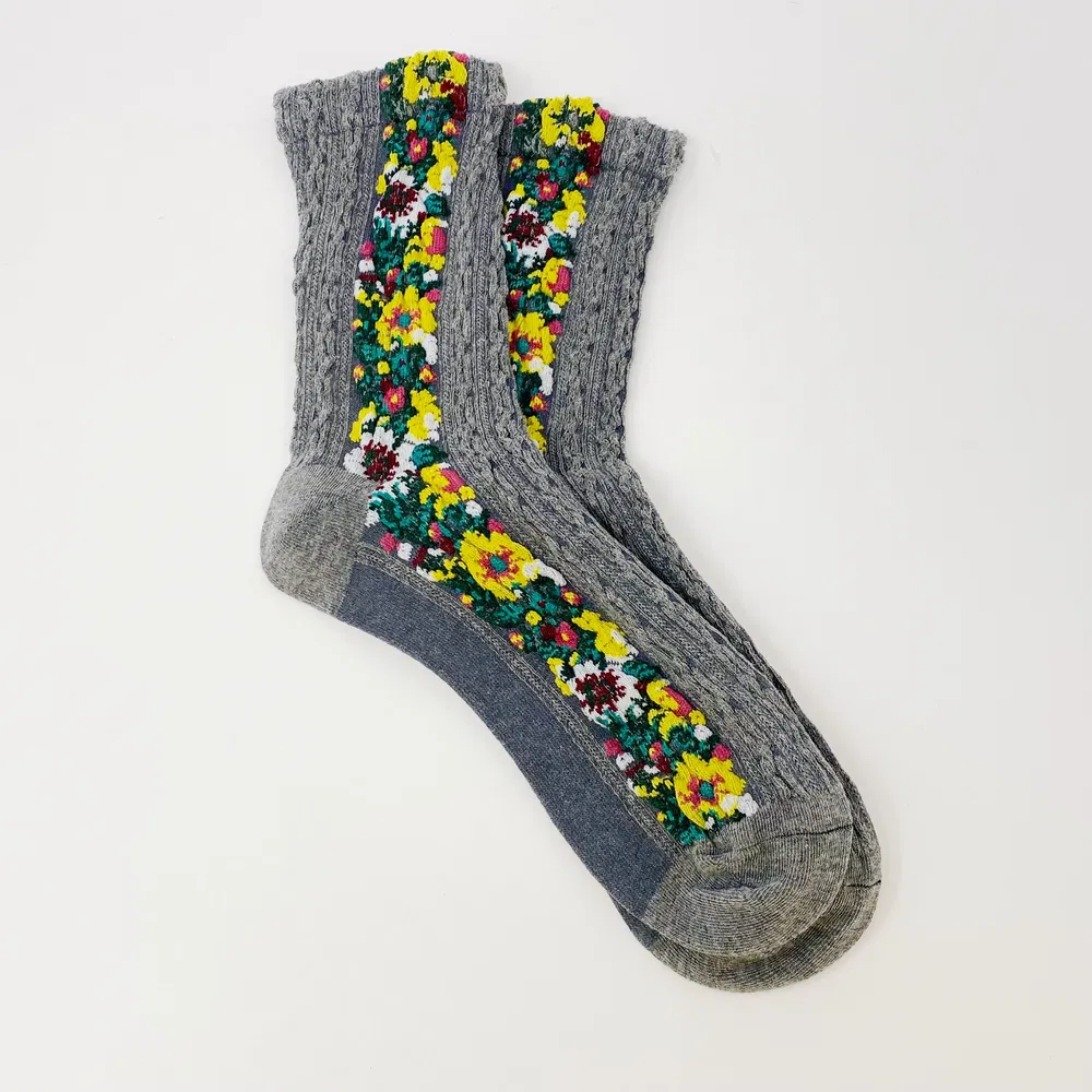 Noble Floral Beauty Socks - Grocery