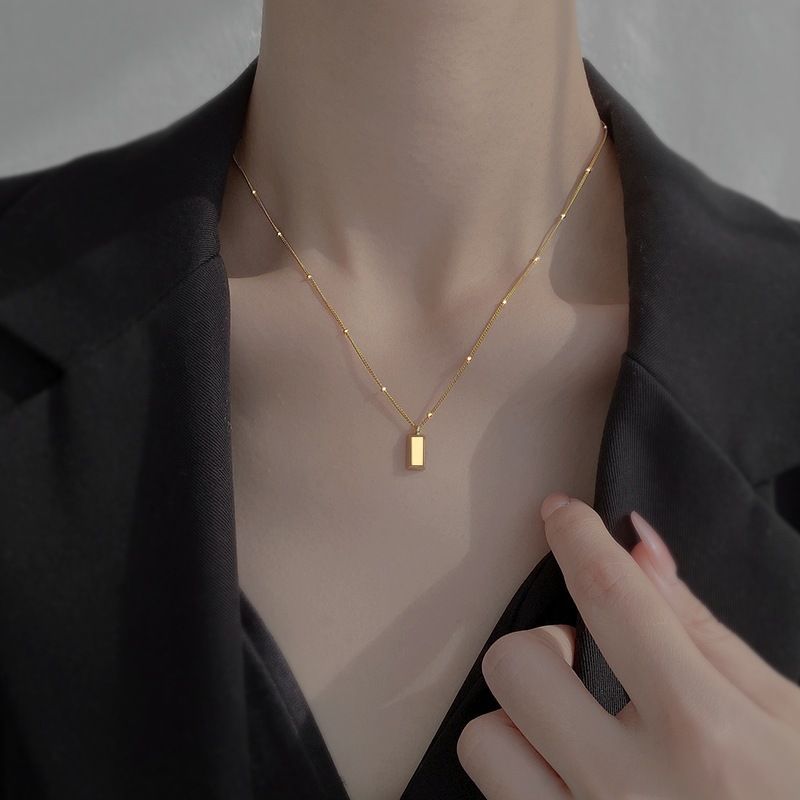 Elevate Your Style with Our Hypoallergenic Golden Necklace for Women - 1 PC of High-Quality S925 Silver Strands Jewelry - Grocery