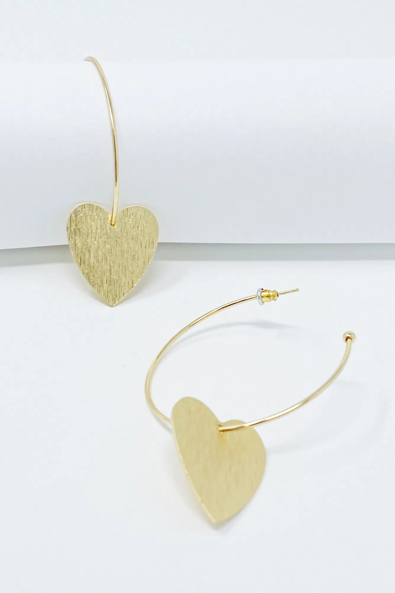 No Games Heart Hoop Earrings - Grocery