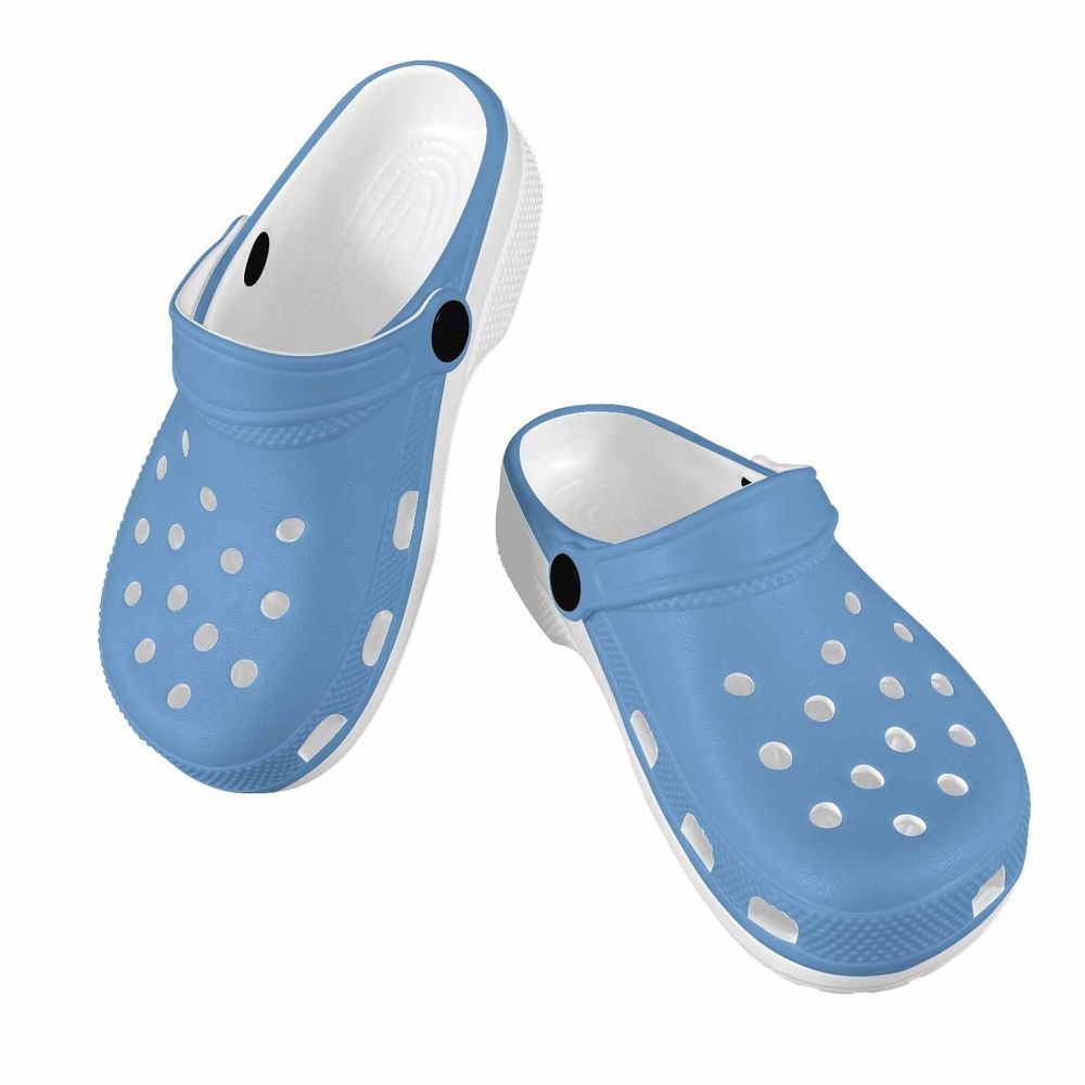 Blue Gray Clogs For Youth - Grocery