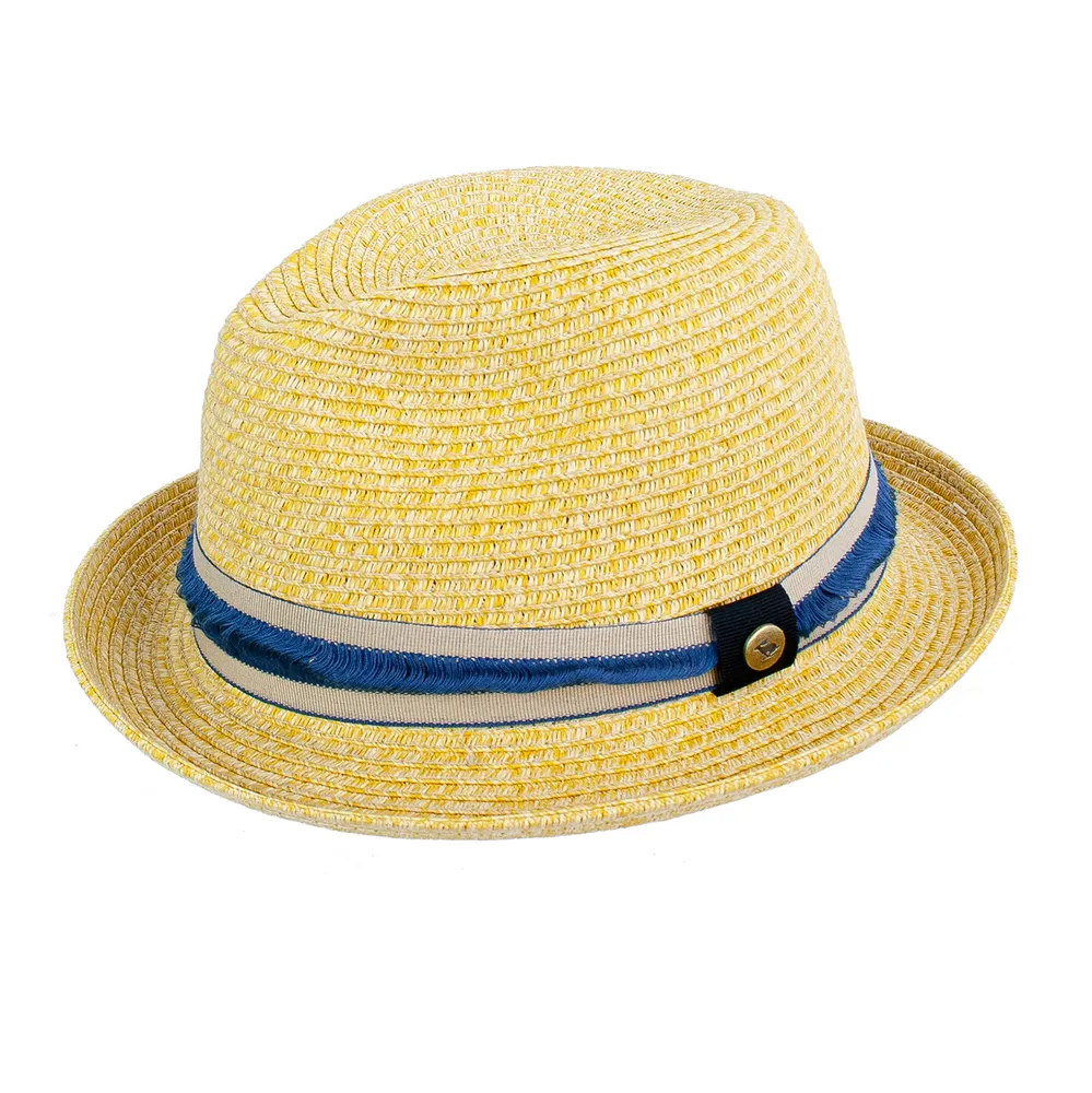 Del Sol Straw Fedora Hat - Grocery