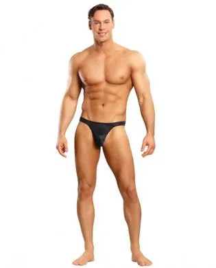 Satin Bong Thong Black L/XL - Grocery