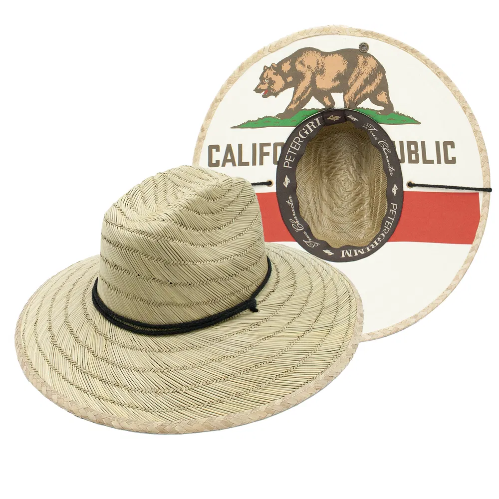 California Flag Straw Lifeguard Hat - Grocery