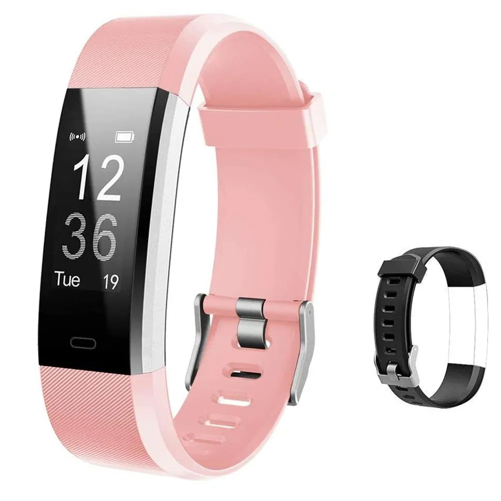 ID115PLUS HR Bracelet-Pink + Black - Grocery