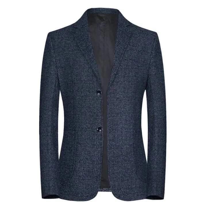 Men's Casual Two Button Blazer Jacket Coat - Grocery