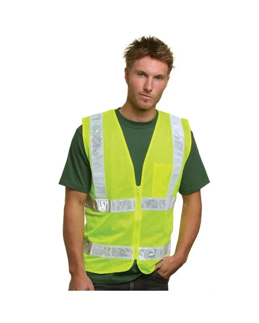 Bayside BA3785 Mesh Safety Vest - Grocery