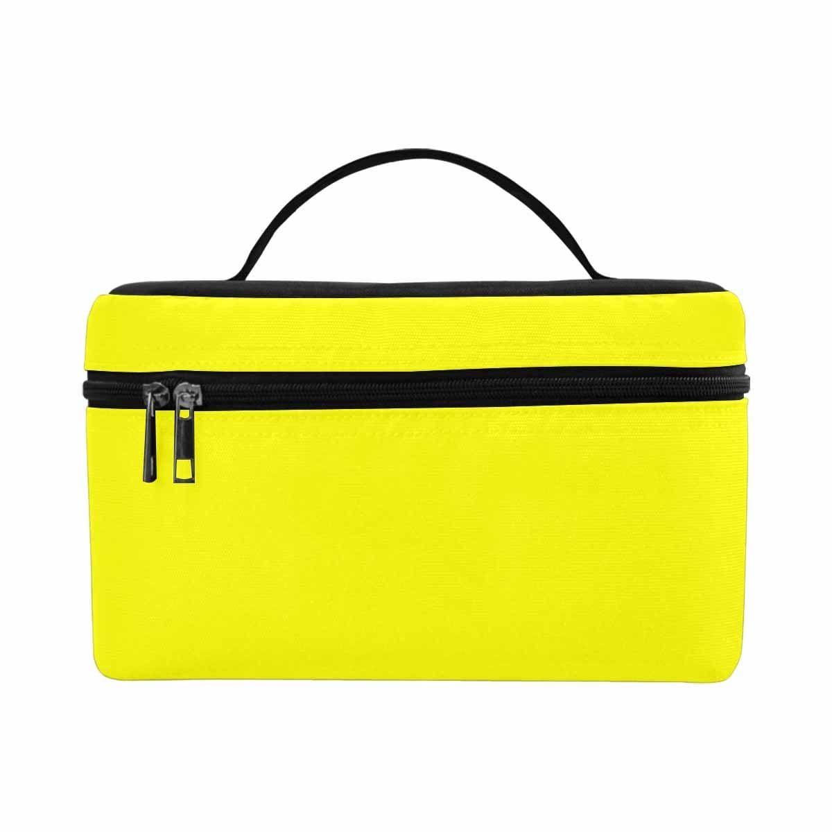 Cosmetic Bag, Yellow Travel Case - Grocery