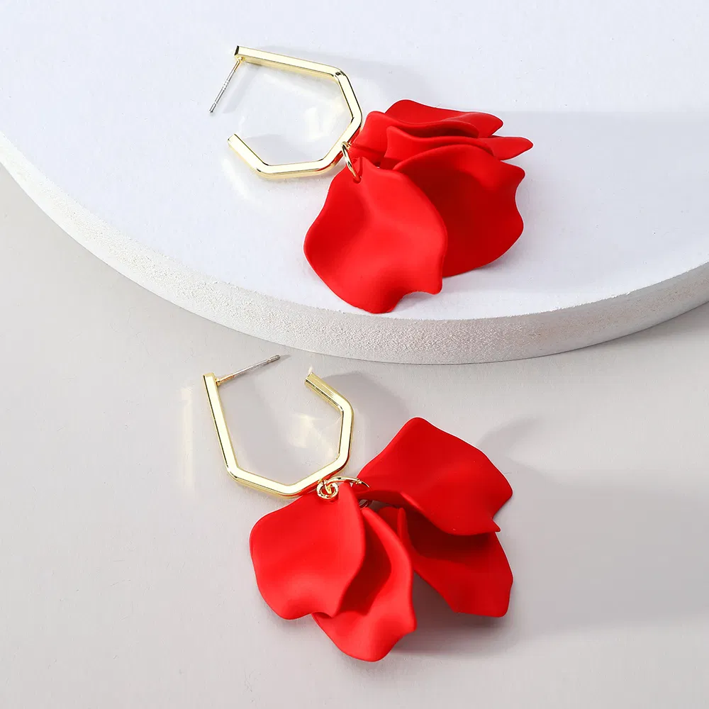 Acrylic Petal Drop Earrings - Grocery