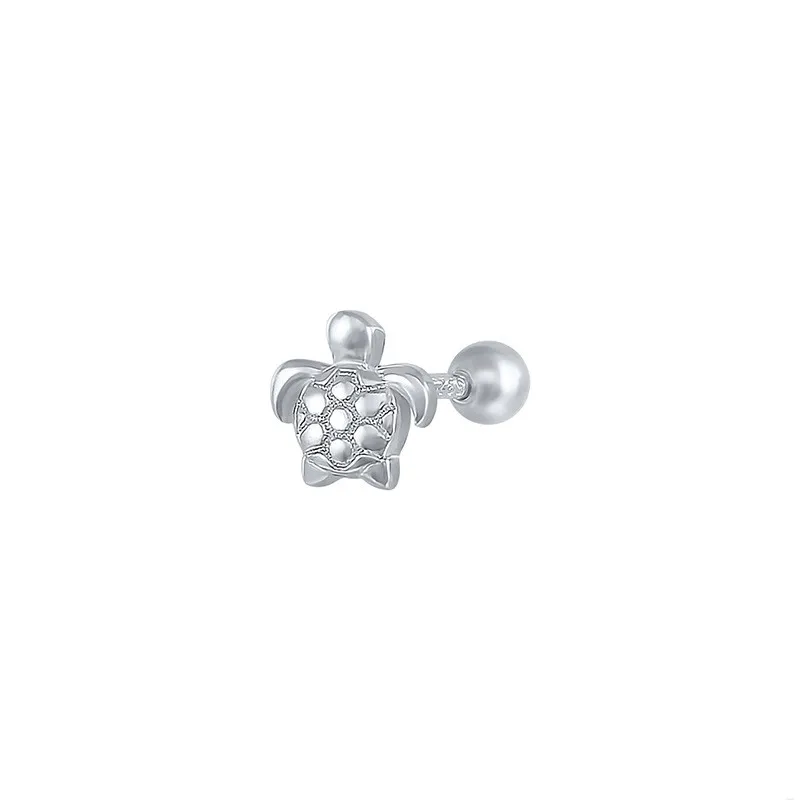 Sterling Silver Diamond Marquise Pierced Thread Stud Earrings - Grocery