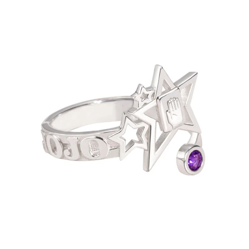 Purple Crystal Men's And Women's Rings - Grocery