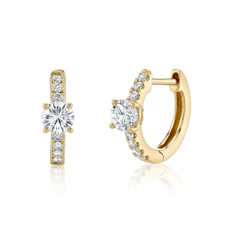 Lighter Earrings With Diamond Poppers - Grocery
