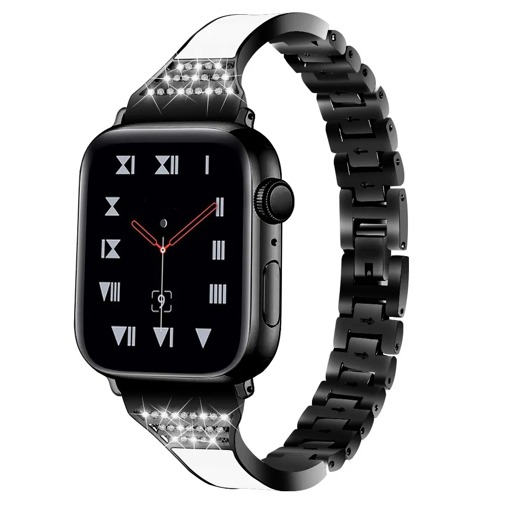 Ceramic Diamond Strap Stainless Steel Link - Grocery