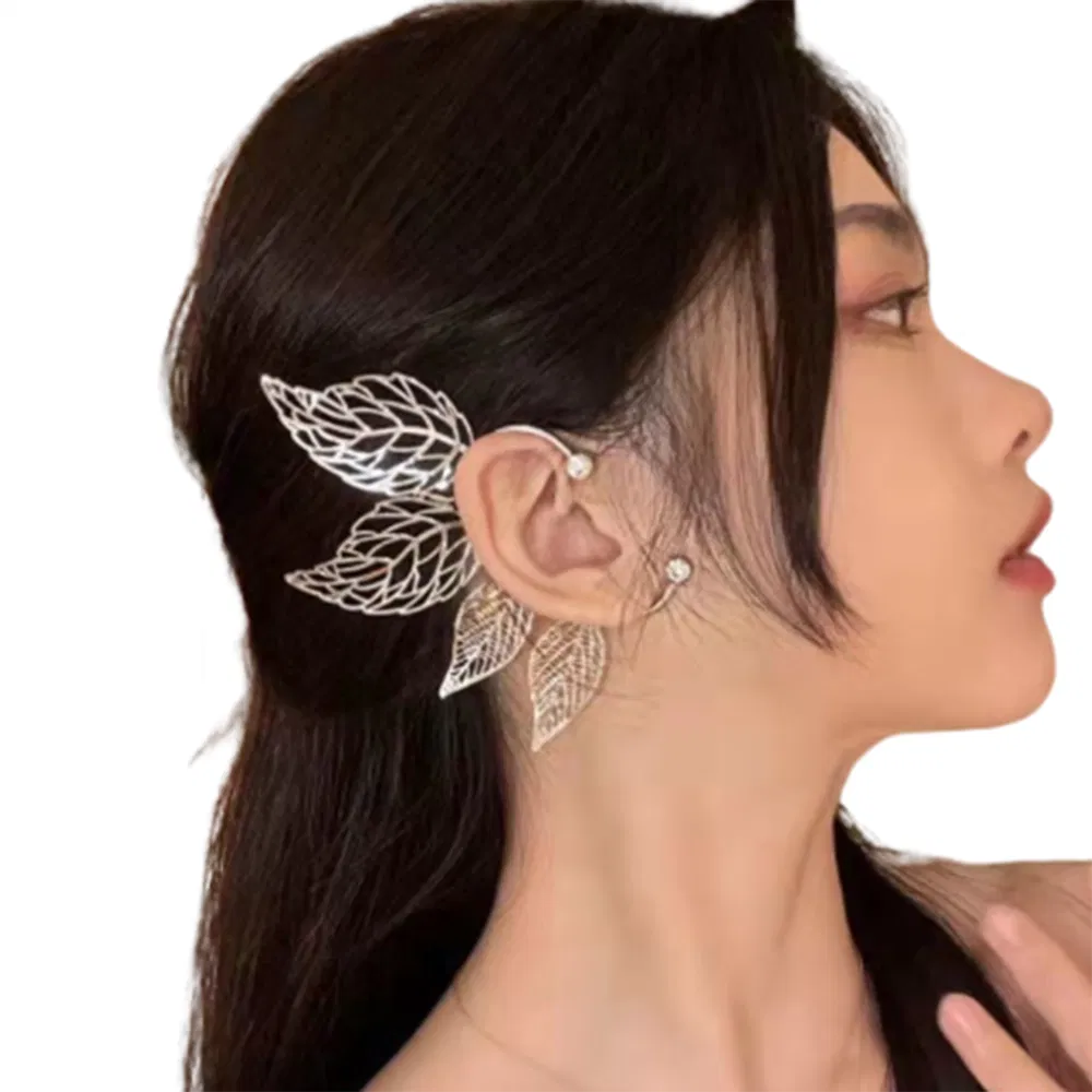 Elf Ears Stud Jacket Earrings Women Ear Jewelry 1 Pair - Grocery