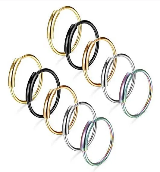 Nose Ring 5 Colors 5 Pairs 10MM - Grocery