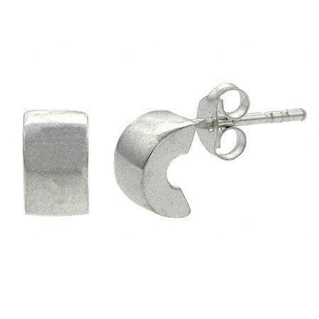 Sterling Silver Half Hoop Mini Earrings - Grocery