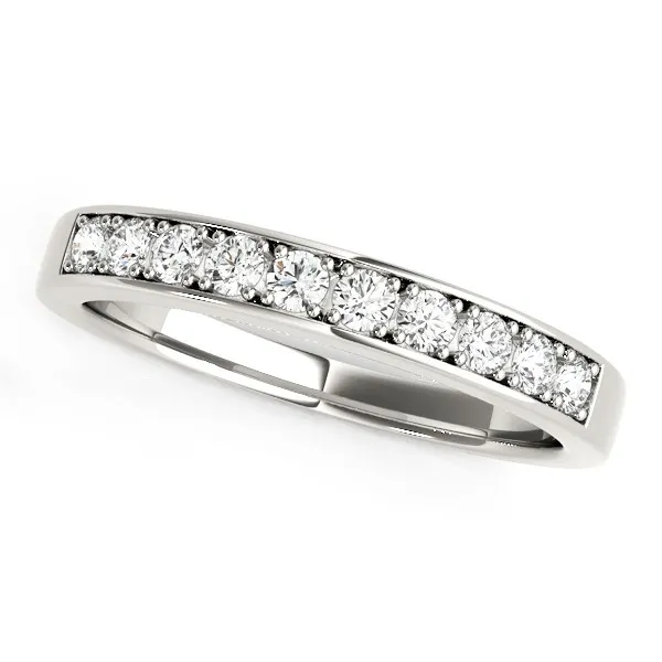 14k White Gold Classic Diamond Wedding Band (1/4 cttw) - Grocery