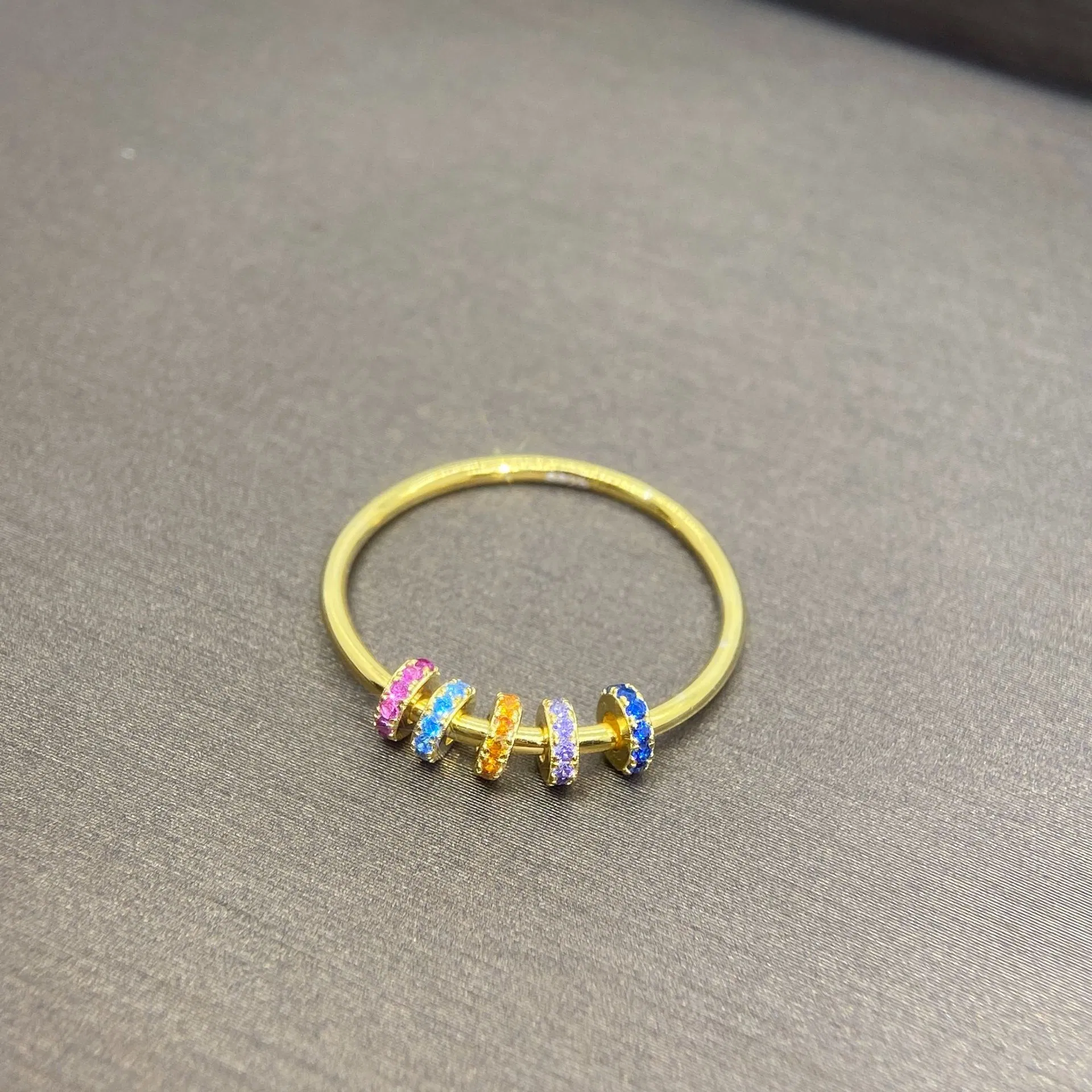 Zircon Silver Ring Ring String Links - Grocery