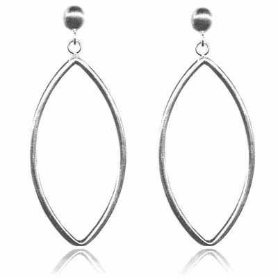 Sterling Silver Open Marquise Dangle earrings - Grocery