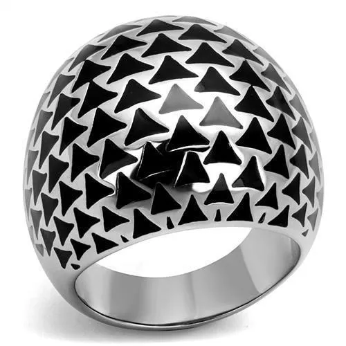 TK2830 - High polished (no plating) Stainless Steel Ring with No Stone - Grocery