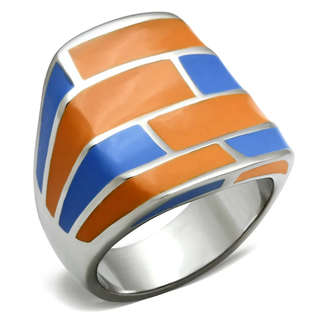 TK254 - High polished (no plating) Stainless Steel Ring with No Stone - Grocery