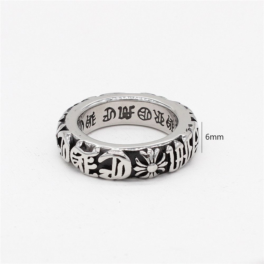 European And American Cross Men's Titanium Steel Ring - Grocery