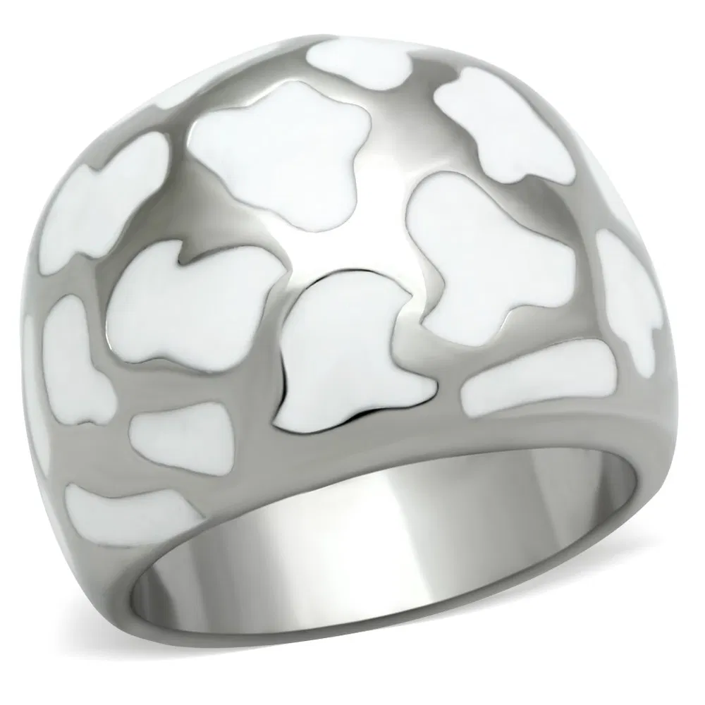 TK217 - High polished (no plating) Stainless Steel Ring with No Stone - Grocery