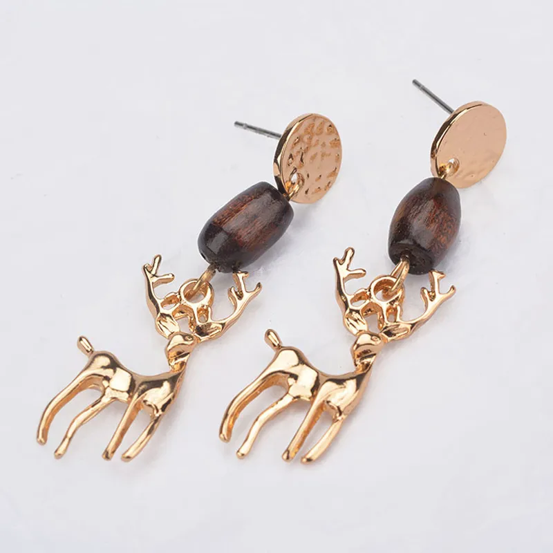 Christmas Color Oil Drop Christmas Tree Earrings - Grocery