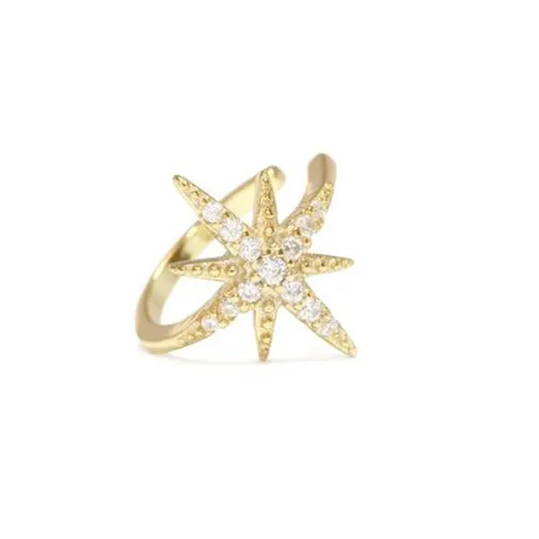 Cross Ear Cuff Non Pierced Earrings for Women 925 Sterling Silver Micro Pave CZ Small Clip on Earrings Cartilage Jewel 1PC - Grocery