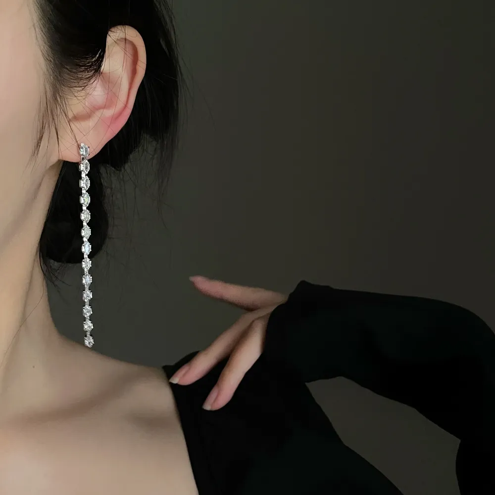 Women's Long Tassel Mosquito Disc Earrings - Grocery