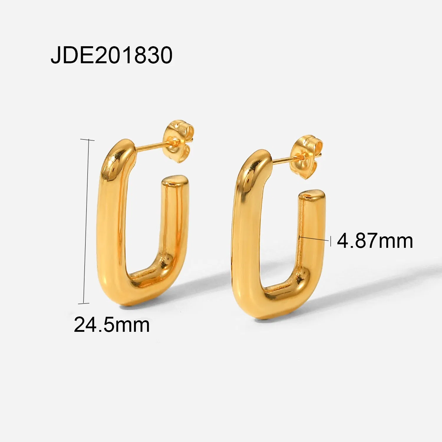 Fashion And Simple INS Net Red With The Same Titanium Steel Earrings Earrings - Grocery