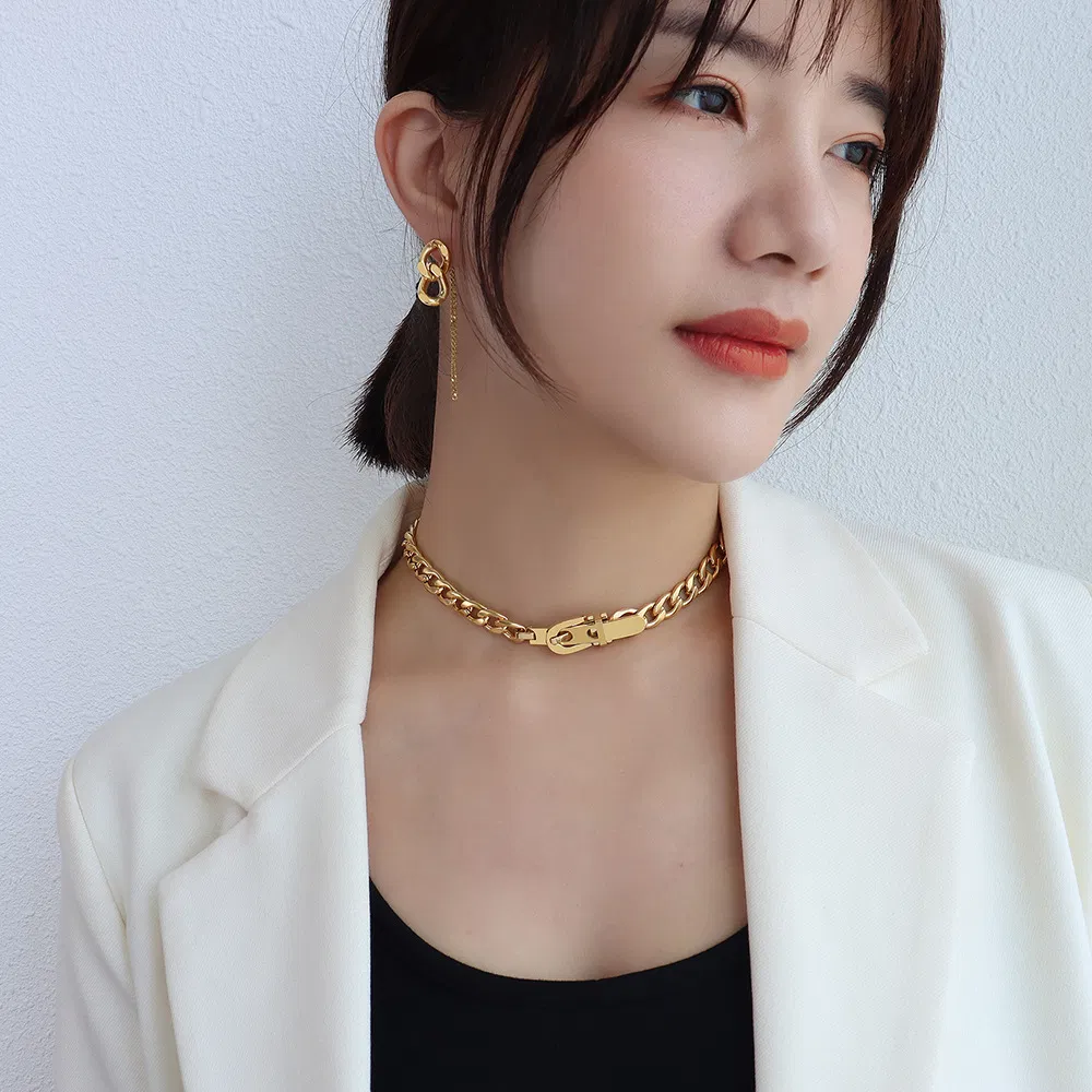Women's Fashion Titanium Steel Necklace - Grocery