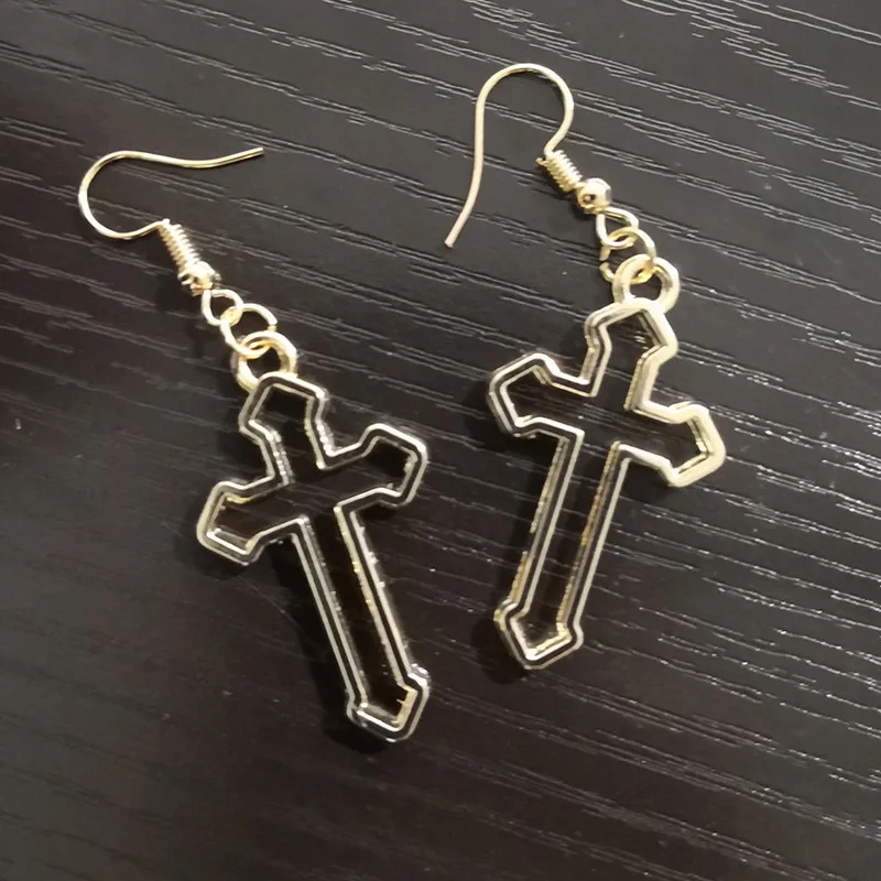 Trendy Vintage Cross Earrings - Grocery