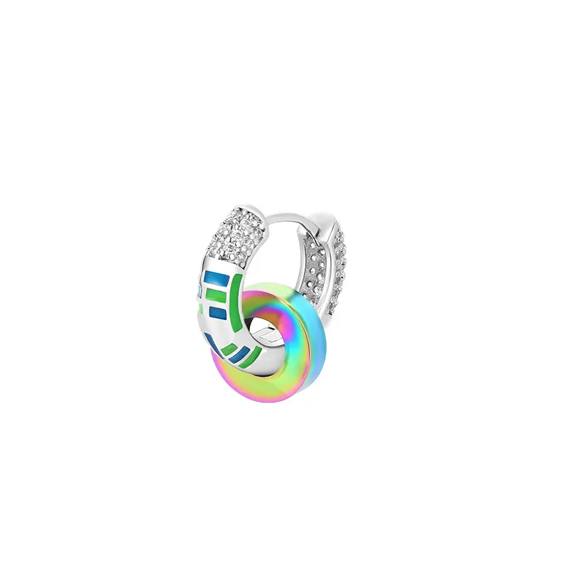 Punk Hip Hop Luminous Stud Earrings Small And Simple - Grocery