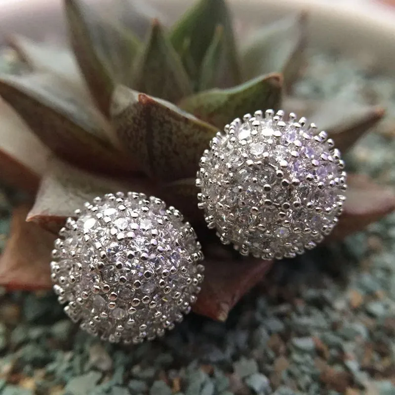 Women's Refined Stylish And Versatile Fine Zircon-embedded Earrings - Grocery